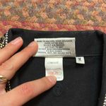 90s VTG CHEETAH RHINESTONE BLING BLACK BOXY VEST Size M Photo 5