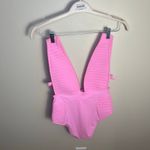 ASOS Candy Pink Plunging Neckline One Piece Swimsuit Size 6 Photo 6