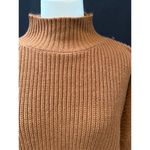 SheIn Women’s Chestnut Cropped Turtleneck Sweater Sz L Photo 1