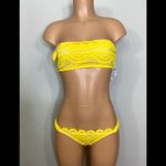 PilyQ gold lace bikini. NO STRAPS. Retails $192. Medium Photo 15