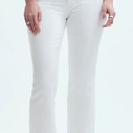 Madewell  Curvy Kick Out Crop Jeans size 26 Pure‎ White NWT Photo 0