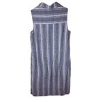 Beach Lunch Lounge Oxford Brynn Shirt Dress Blue Stripe Linen Size‎ XS Travel Photo 9