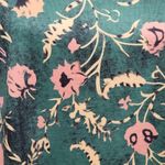 Tusang green floral loose fit shift dress size large Photo 5