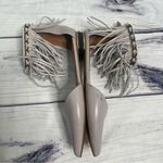 Rebecca Minkoff Faith Fringe Ankle Strap Pointy Shoes Women's Sz 6 M gray Photo 8