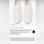 Kate Spade Keds X New York Triple Kick Floral Eyelet & Pearl Sneakers Photo 1