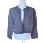 Soft Surroundings Quilted Jacket Slate Blue Gray Open Front Womens Medium NWT Photo 1