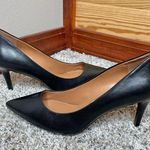 Calvin Klein Gayle Pump High Heels Shoes in Black Leather 10 Photo 4