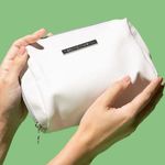 new Naked & Thriving đ’€ Ltd Ed Zip Vegan Leather Travel Case Bag đ’€White đ’€ White Photo 0