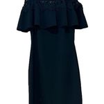 BCX  Off the Shoulder Dress Spaghetti Straps Lace Black Dress Juniors Size 1 Photo 0
