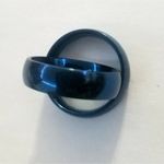 New blue tone‎ stainless steel ring size 8 Photo 1