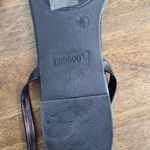 Bamboo  Black Lace-up Sandals with Square Toe Size 10 Photo 8