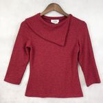 A Byer VTG 90s  Womens Knit Top Size L Asymmetrical Neck Minimal Y2K Office Siren Photo 0