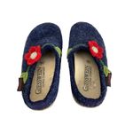 Giesswein Blue Slip On Clogs Flower Detail Size 5 Photo 1