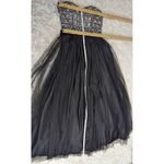 Blondie Nites by Stacy Sklar Strapless Embellished Formal Gown Black Size 11 Photo 6