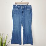 J.Crew  Women's '96 Flare High Rise Jeans Lexi‎ Kay Wash Size 34 Patch Pockets Photo 3