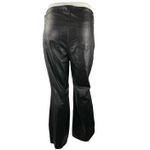 Old Navy Women's Black High Rise Faux Leather Vegan Flare Trousers Pants Size 22 Photo 1