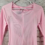 Coperni Cut Out Jersey Dress in Light Pink Small Long Sleeve Barbiecore Mini Photo 8