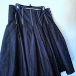 White House | Black Market WHBM | Black Pleated Flare Skirt Sz 2 Photo 2