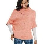 CAbi Orange Foldover Pullover Sweater Size Small #3011 Photo 1