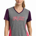 Fox Racing  Womens Indicator s/s Jersey Heather Graphite Size L NWT Photo 0