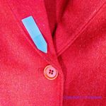 Pendleton Vintage *flawed* 100% Virgin Wool Women’s Red Blazer, size 12 Photo 7