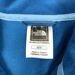 The North Face 1/4 Zip Fleece Pullover Women Sz M Blue Outdoor Travel Everyday Photo 5