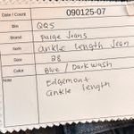 Paige Jeans 28 Darkwash Ankle Length Edgemont Embelished Zipper Rocker Grunge Photo 10