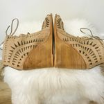 Jeffrey Campbell Rodillo Lace Up brown wedge sandals sz 10. Photo 5