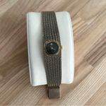 Bulova  Ladies Watch Rare Vintage Mesh Bracelet Diamond in Black Dial Photo 1