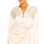 NA-KD  Big Cuff Satin Blouse Photo 0