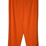 Jessica Howard Pants Womens 8 Petite Orange Linen Blend Relaxed Trouser Vintage Photo 0
