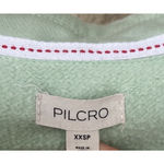 Anthropologie Pilcro x  Johnny Collar Pullover Green Women's Size XXS Oversized Photo 7