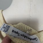 Cambridge Vintage Spirit yellow floral intarsia sweater size large Photo 5