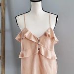EXPRESS Pink Tiered Spaghetti Strap Camisole Top M Photo 0