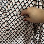 Merona  Blue‎ Pink Popover Blouse Photo 2