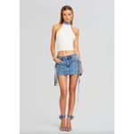 retrofete Sherona Denim Mini Skirt Oasis Womens Size 25 Blue Photo 14