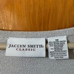 Jaclyn Smith  Silver V-Neck Long Sleeve Top Photo 1