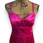 Wild Fable Barbie Pink / Magenta Mini Slip Dress, Sleeveless Corset Satin Dress Size L NWT! Photo 2