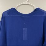 Eileen Fisher  Crewneck Boxy Top Adriatic Blue Large L Photo 4