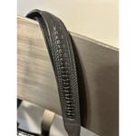 Cole Haan Black Leather Purse / Handbag Braided Strap Zipper Close Inner Pockets Photo 7