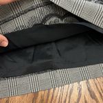 Anne Klein  Black & White Plaid Pencil Skirt with Floral Lace Appliqués Sz 10 Photo 5