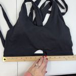 Gymshark  L Large Poise Wrap Around Bralette Sport Bra Women’s Black Low Support Photo 9