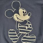 Disney Parks Mickey Mouse Sweatshirt Womens XS Navy Blue Boatneck Lightweight Photo 4