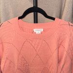 Chic Soul Coral Crew Neck Sweater Photo 2