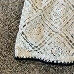 Ultra Pink  Cream Crochet Pants Photo 1