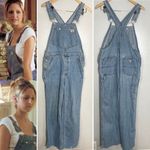 Guess ASO‎ Buffy Summers Vintage 90’s  Jeans Carpenter Blue Jumper Bib Overalls L Photo 1