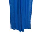Sunsets Breezy Beach Pants Sheer Crochet Electric Blue Size Small Medium Photo 5