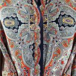 Theory  Marseille Premont Paisley Tieback 100% Silk Tunic Photo 12