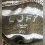 Loft  Green Striped Harbor Cotton Tank Top-Size XS Photo 4