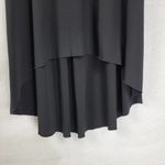 EXPRESS  Womens Dress Size 3/4 Black Stretch Long Sleeve Maxi Tie Front Hi-Low Photo 3